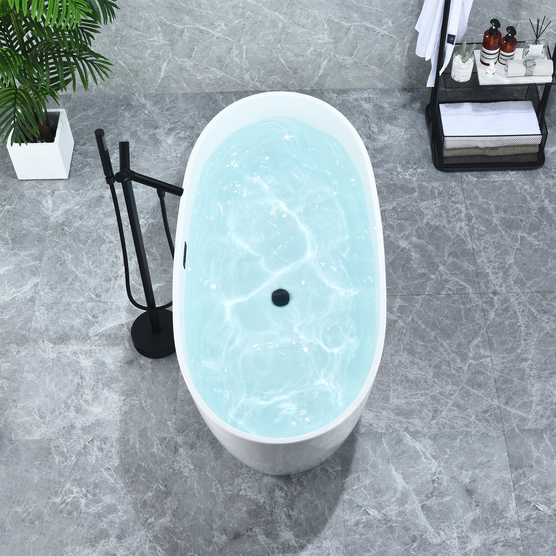 Bathtime Retreat Freestanding Soaking Bathtub by Altair