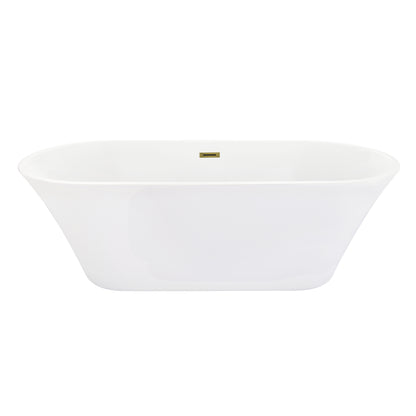 Sleek, Contemporary Oval Design Freestanding Bathtub by Altair
