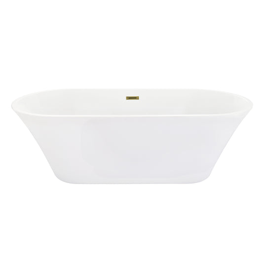 Sleek, Contemporary Oval Design Freestanding Bathtub by Altair