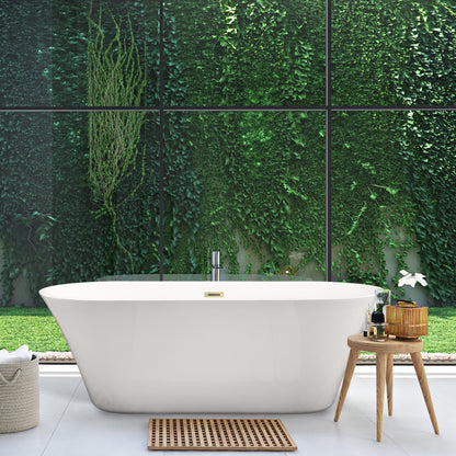 Sleek, Contemporary Oval Design Freestanding Bathtub by Altair