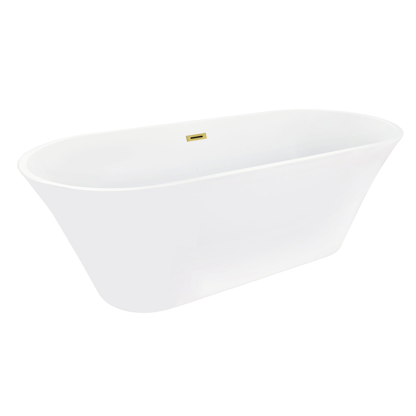 Sleek, Contemporary Oval Design Freestanding Bathtub by Altair