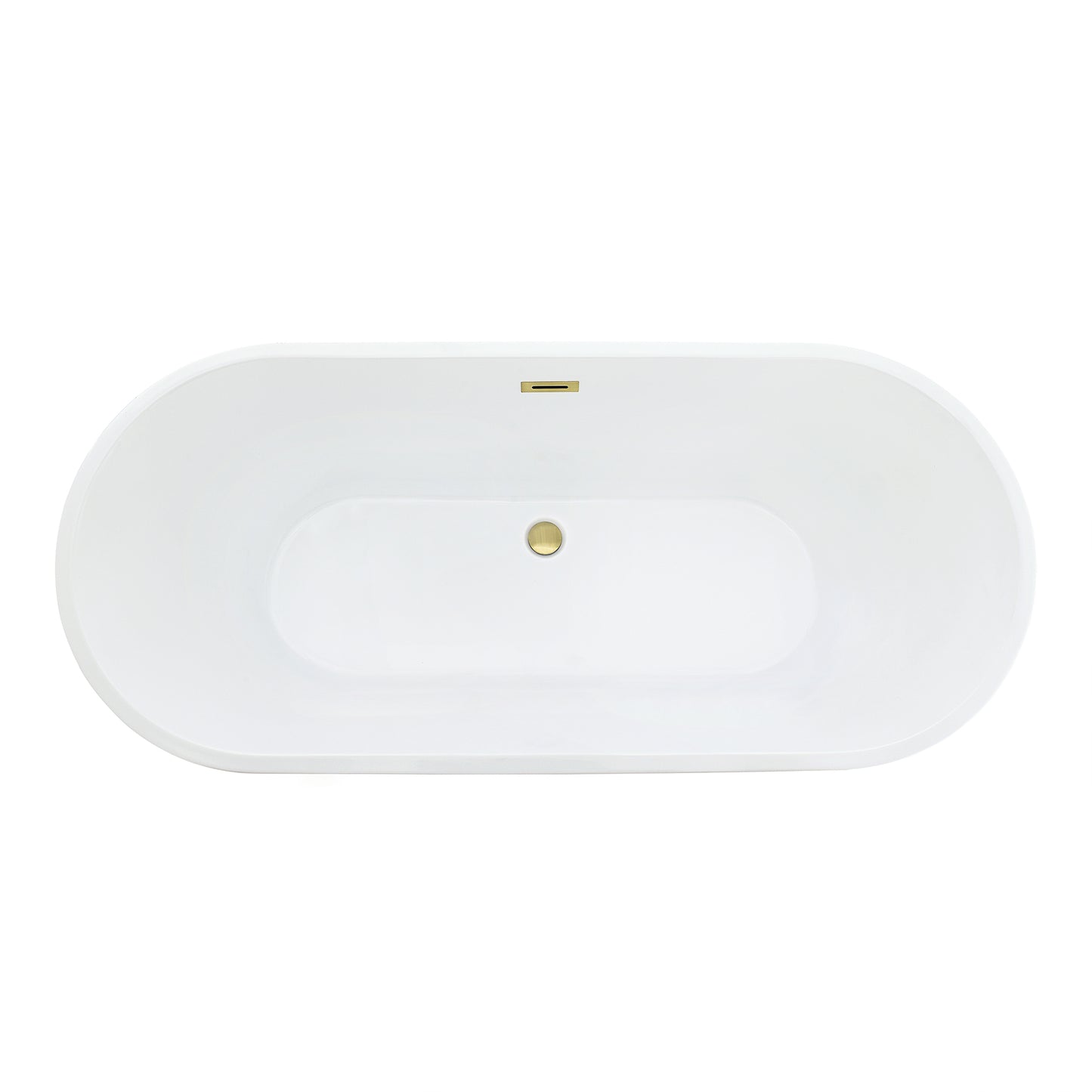 Sleek, Contemporary Oval Design Freestanding Bathtub by Altair