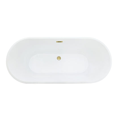 Sleek, Contemporary Oval Design Freestanding Bathtub by Altair