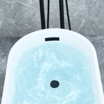 Contemporary, Single-Slipper Design Freestanding Bathtub by Altair