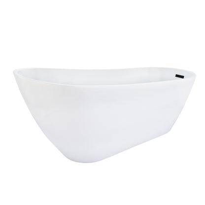 Contemporary, Single-Slipper Design Freestanding Bathtub by Altair