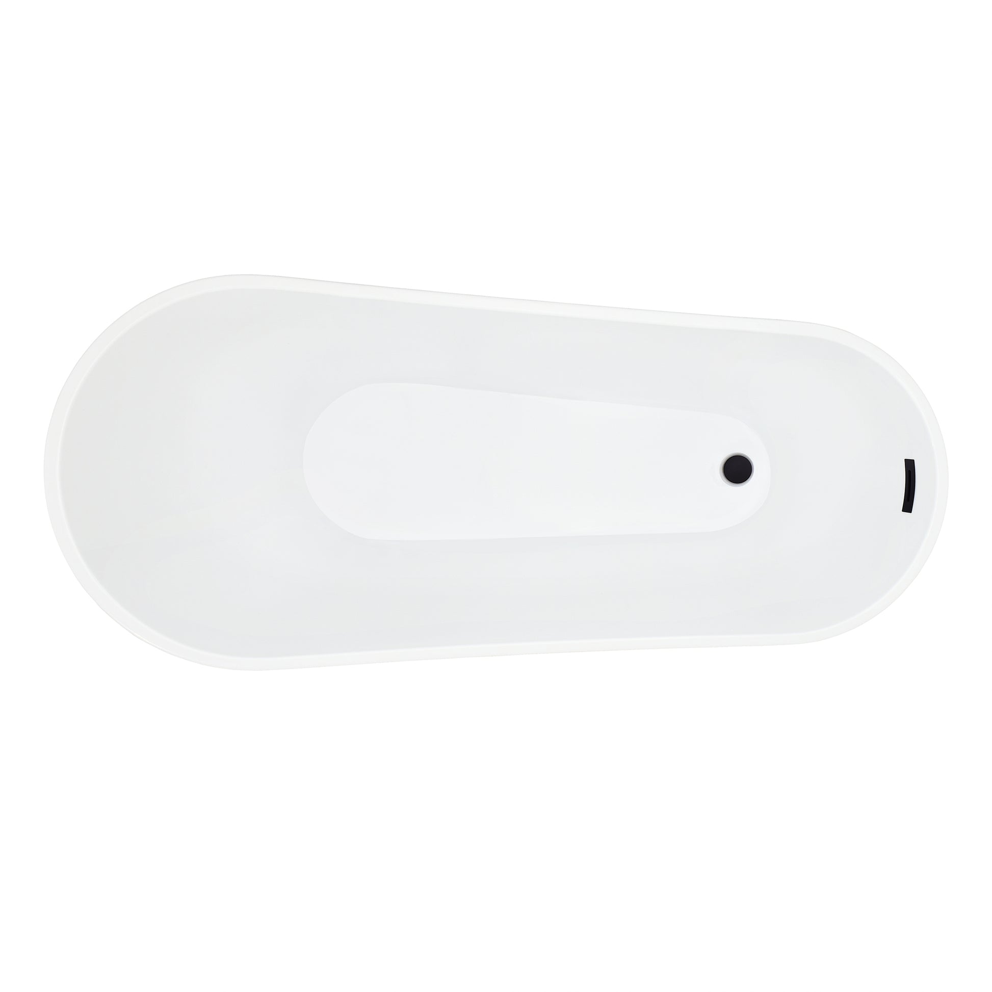 Contemporary, Single-Slipper Design Freestanding Bathtub by Altair