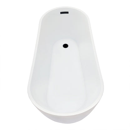 Contemporary, Single-Slipper Design Freestanding Bathtub by Altair