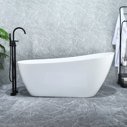 Contemporary, Single-Slipper Design Freestanding Bathtub by Altair