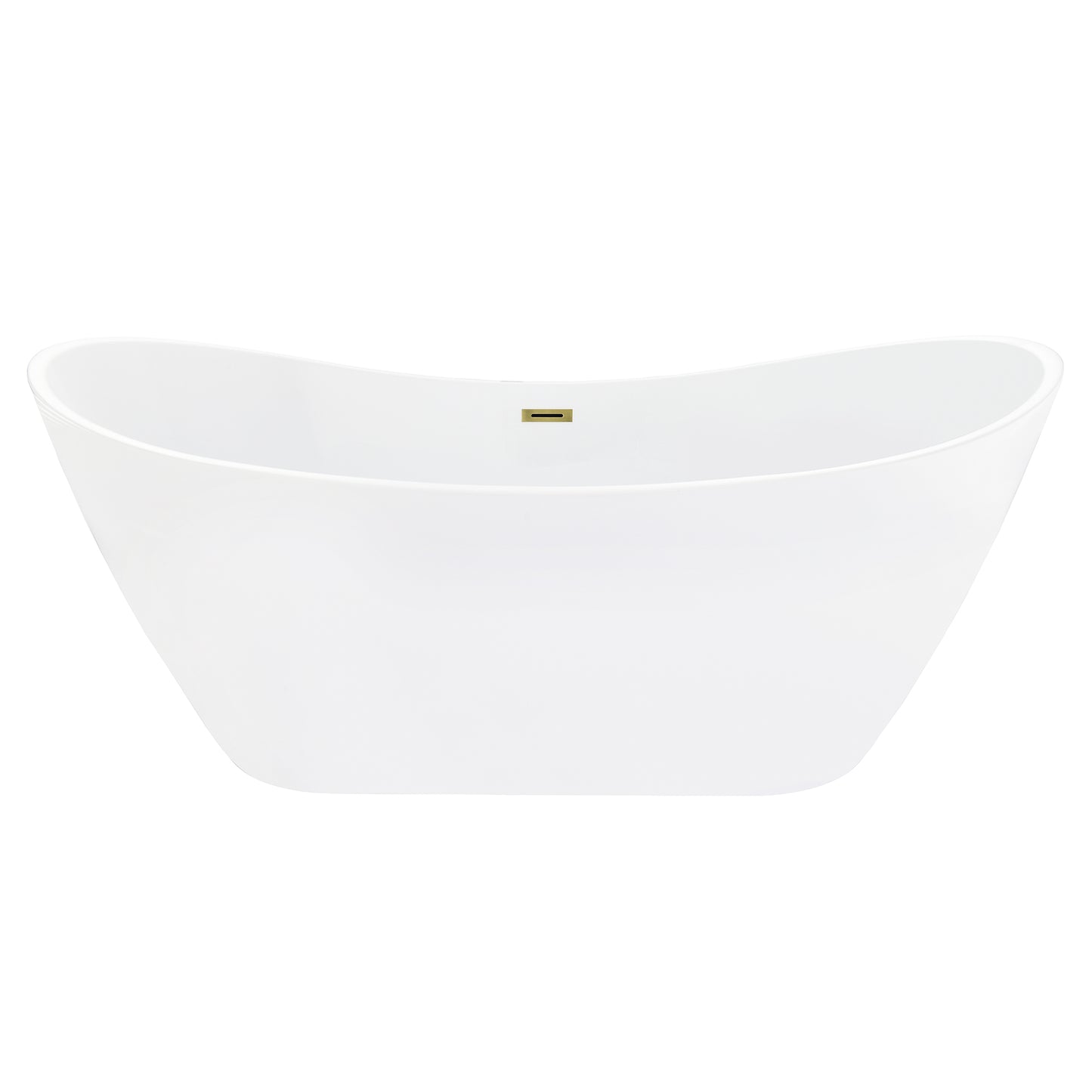 Contemporary, Double-Slipper Design Freestanding Bathtub by Altair