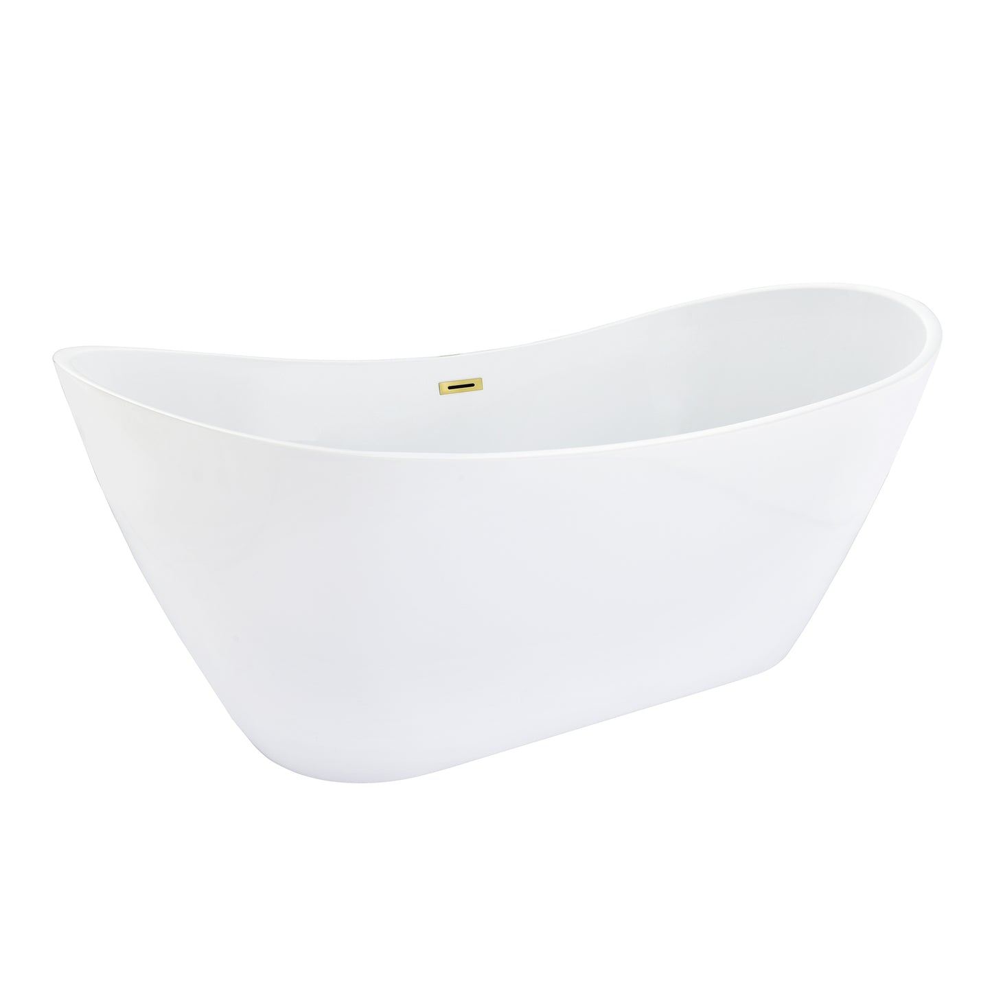 Contemporary, Double-Slipper Design Freestanding Bathtub by Altair
