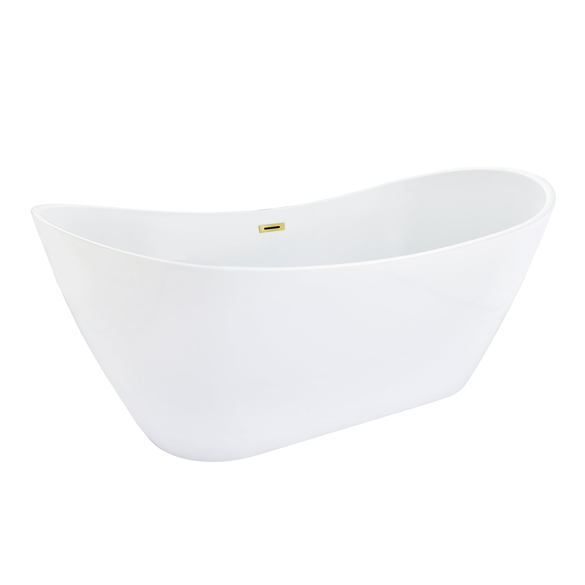 Contemporary, Double-Slipper Design Freestanding Bathtub by Altair