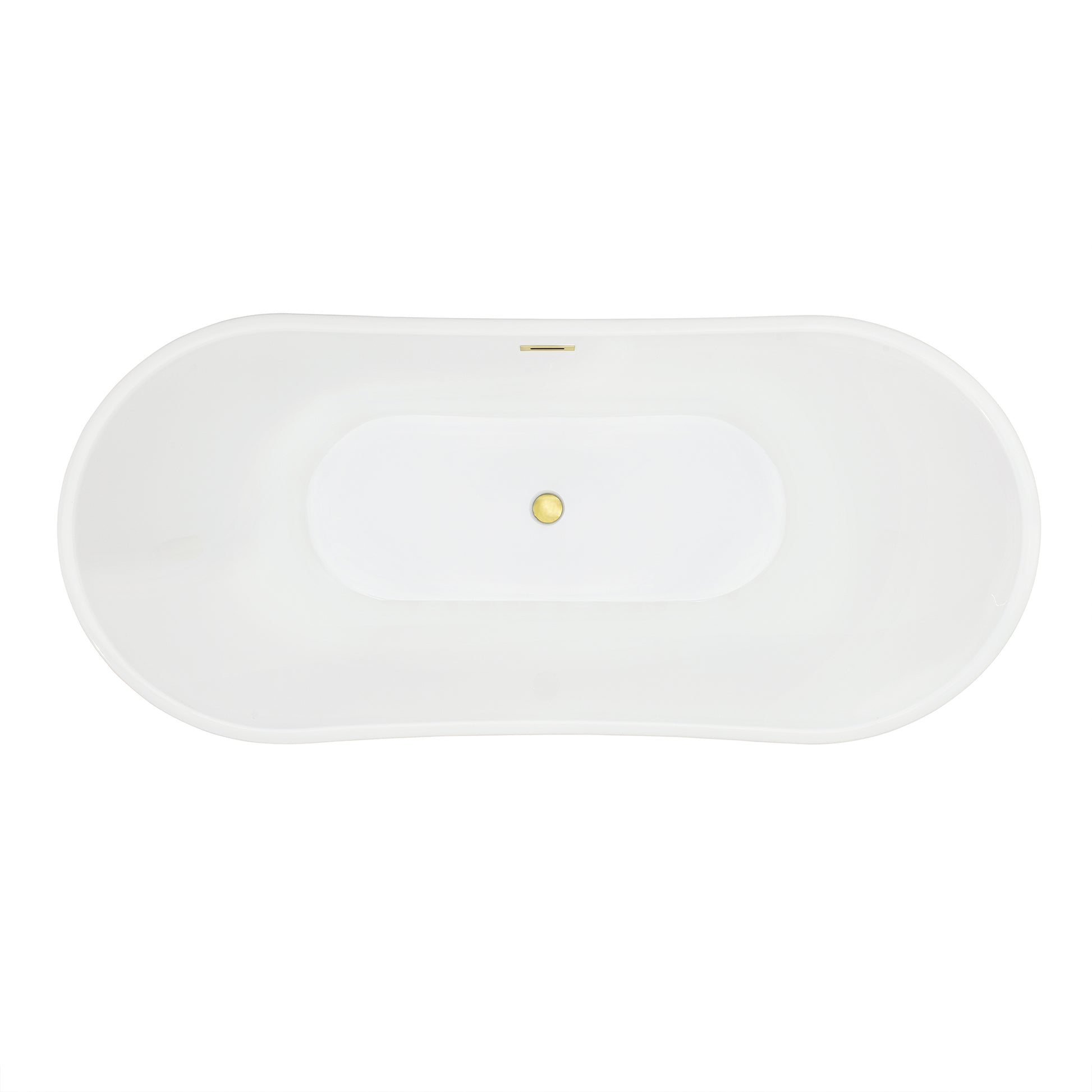 Contemporary, Double-Slipper Design Freestanding Bathtub by Altair