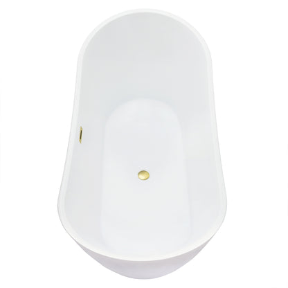 Contemporary, Double-Slipper Design Freestanding Bathtub by Altair