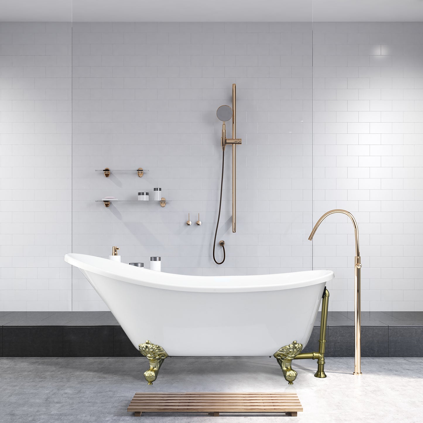 Timeless Oval Clawfoot Bathtub by Altair