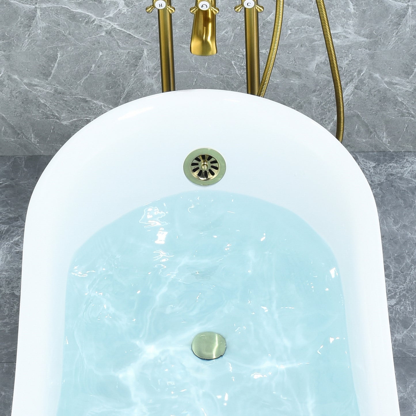 Timeless Oval Clawfoot Bathtub by Altair