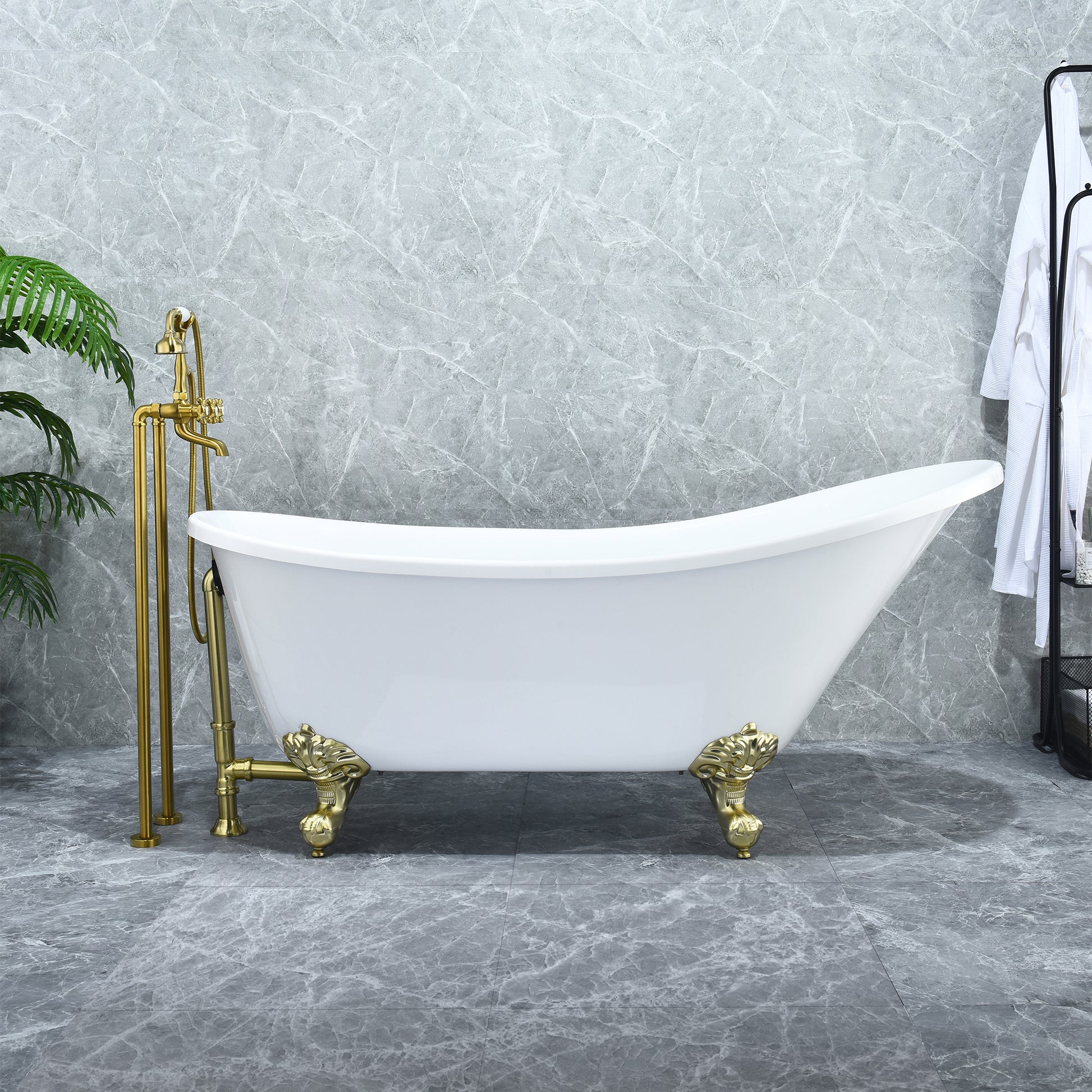 Timeless Oval Clawfoot Bathtub by Altair