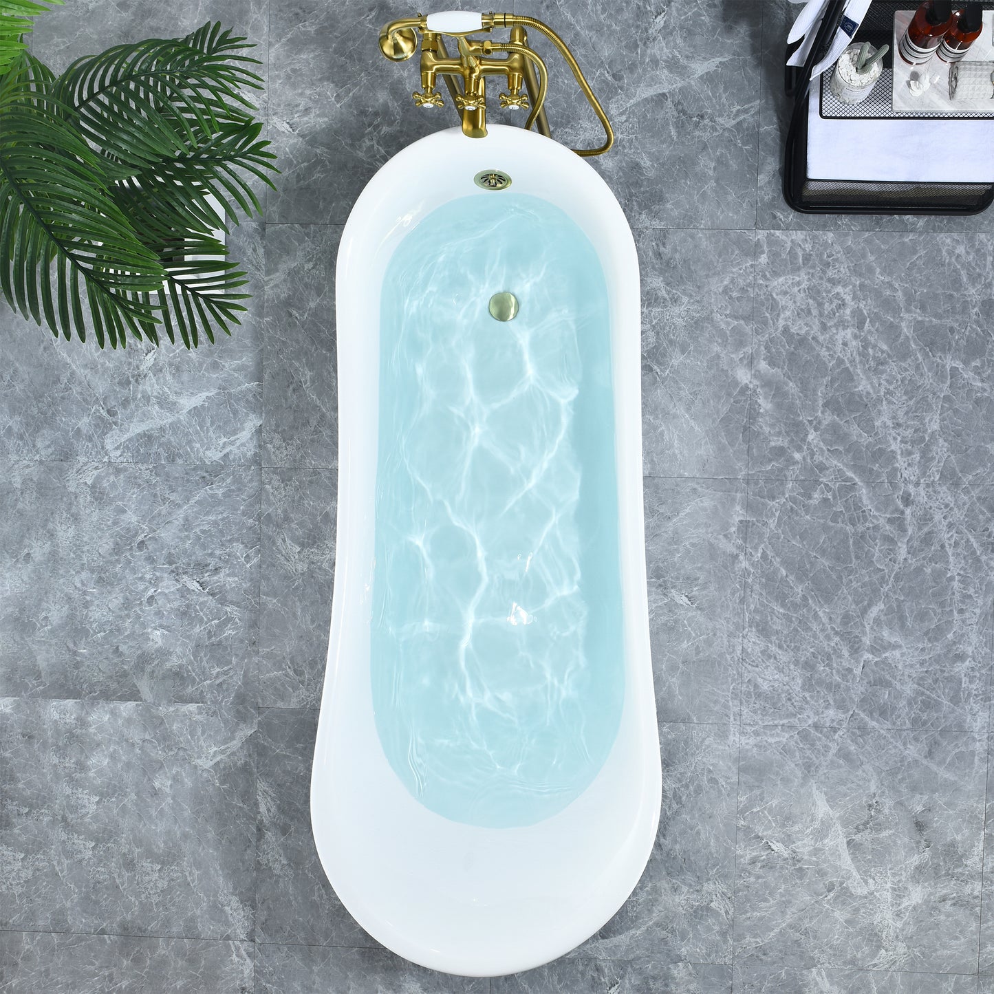 Timeless Oval Clawfoot Bathtub by Altair