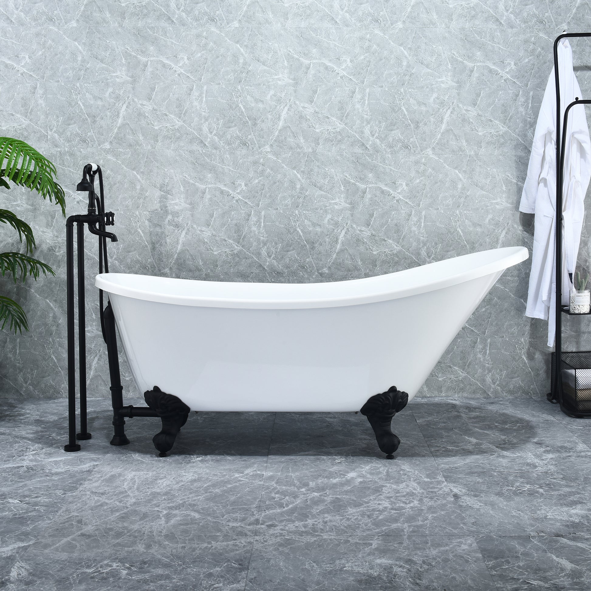Timeless Oval Clawfoot Bathtub by Altair