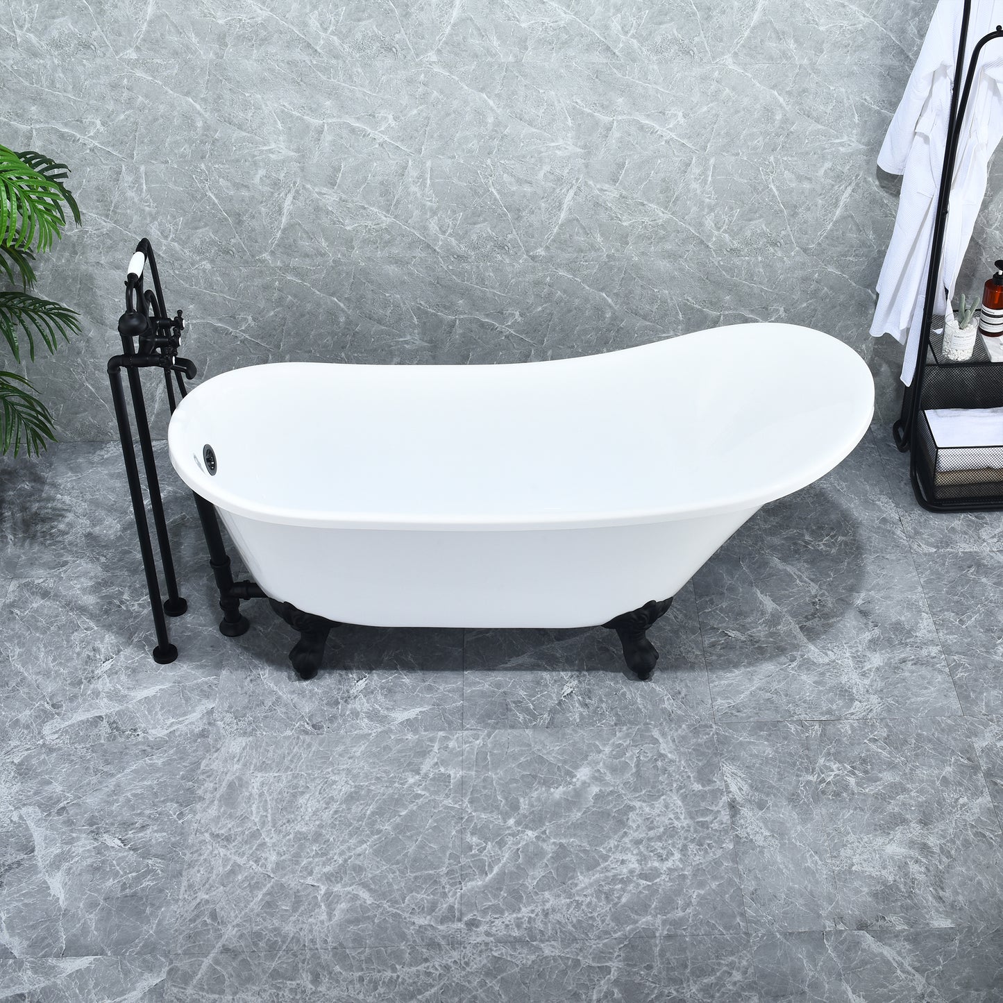 Timeless Oval Clawfoot Bathtub by Altair