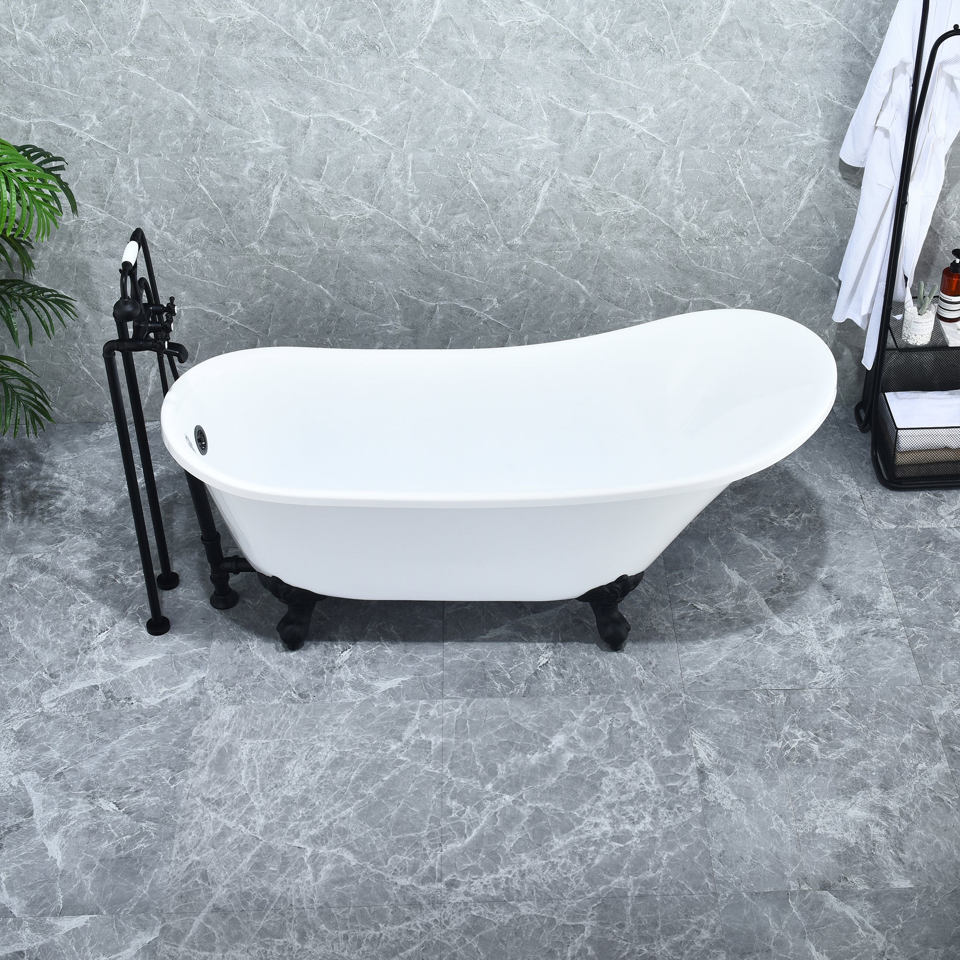 Timeless Oval Clawfoot Bathtub by Altair