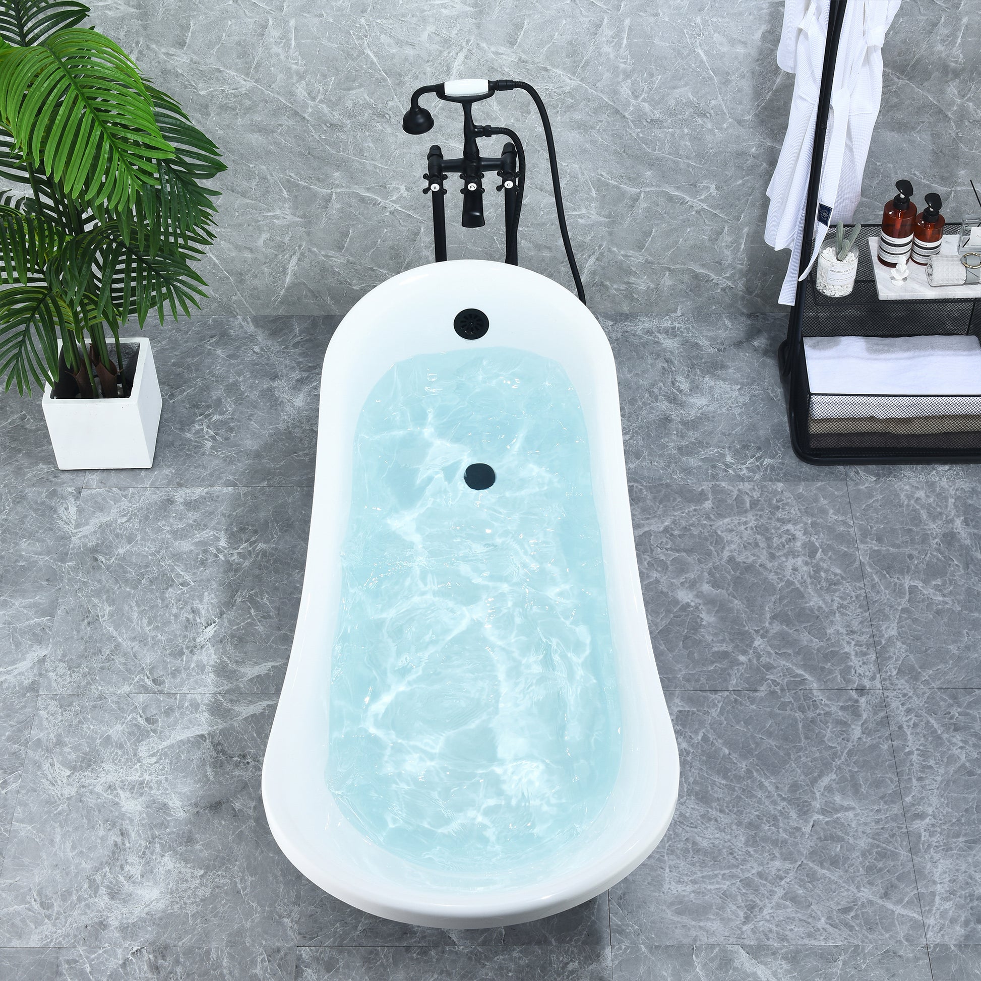 Timeless Oval Clawfoot Bathtub by Altair