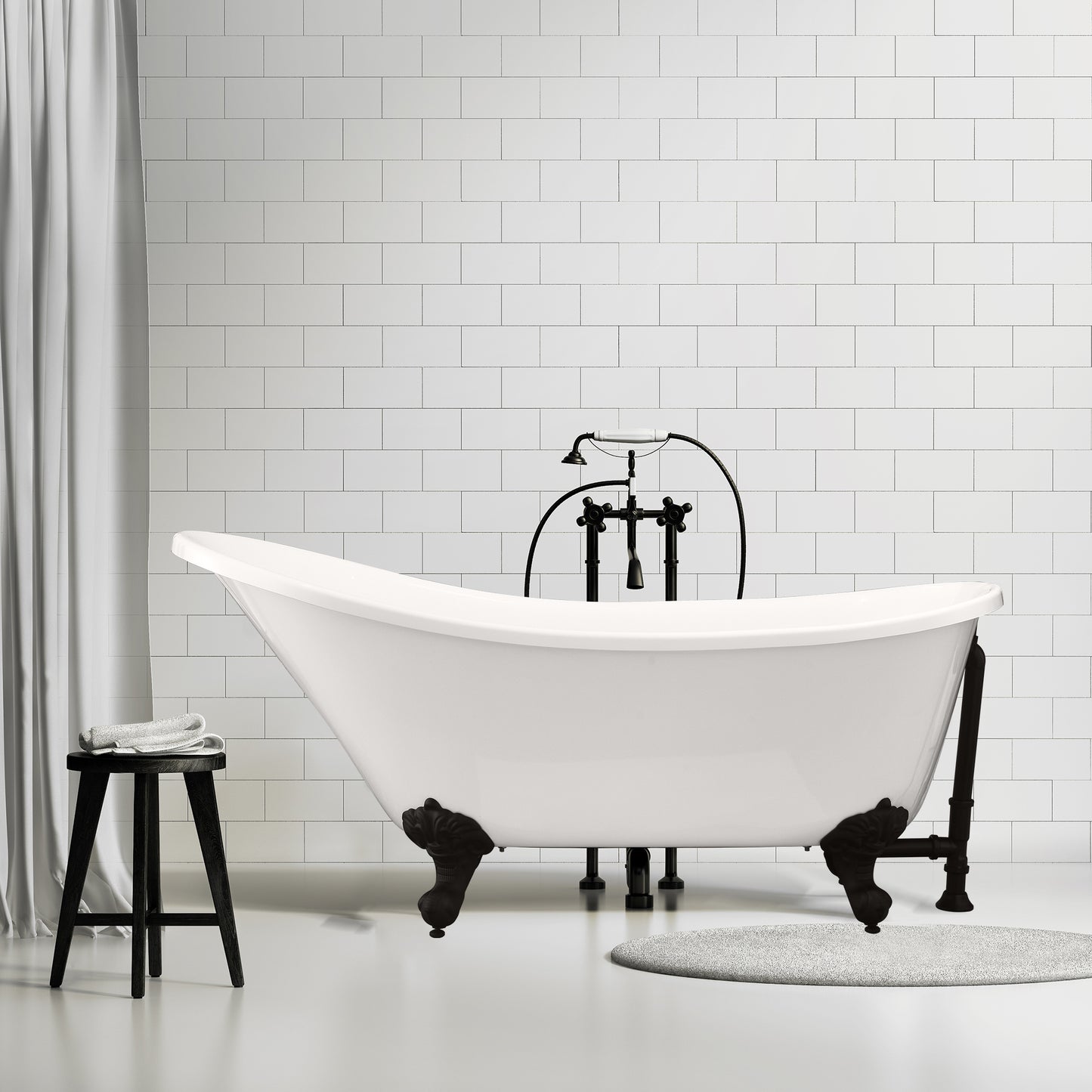 Timeless Oval Clawfoot Bathtub by Altair