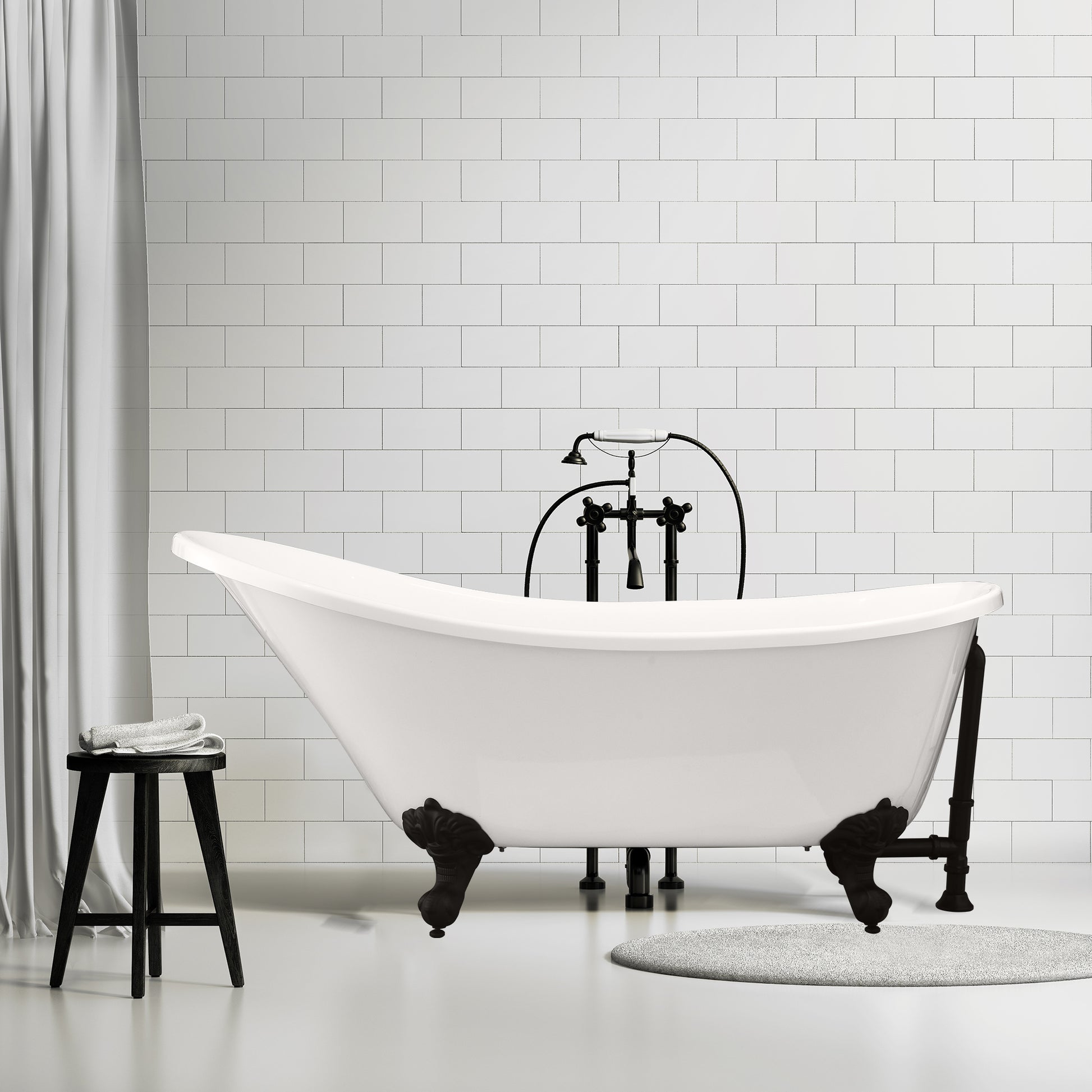 Timeless Oval Clawfoot Bathtub by Altair
