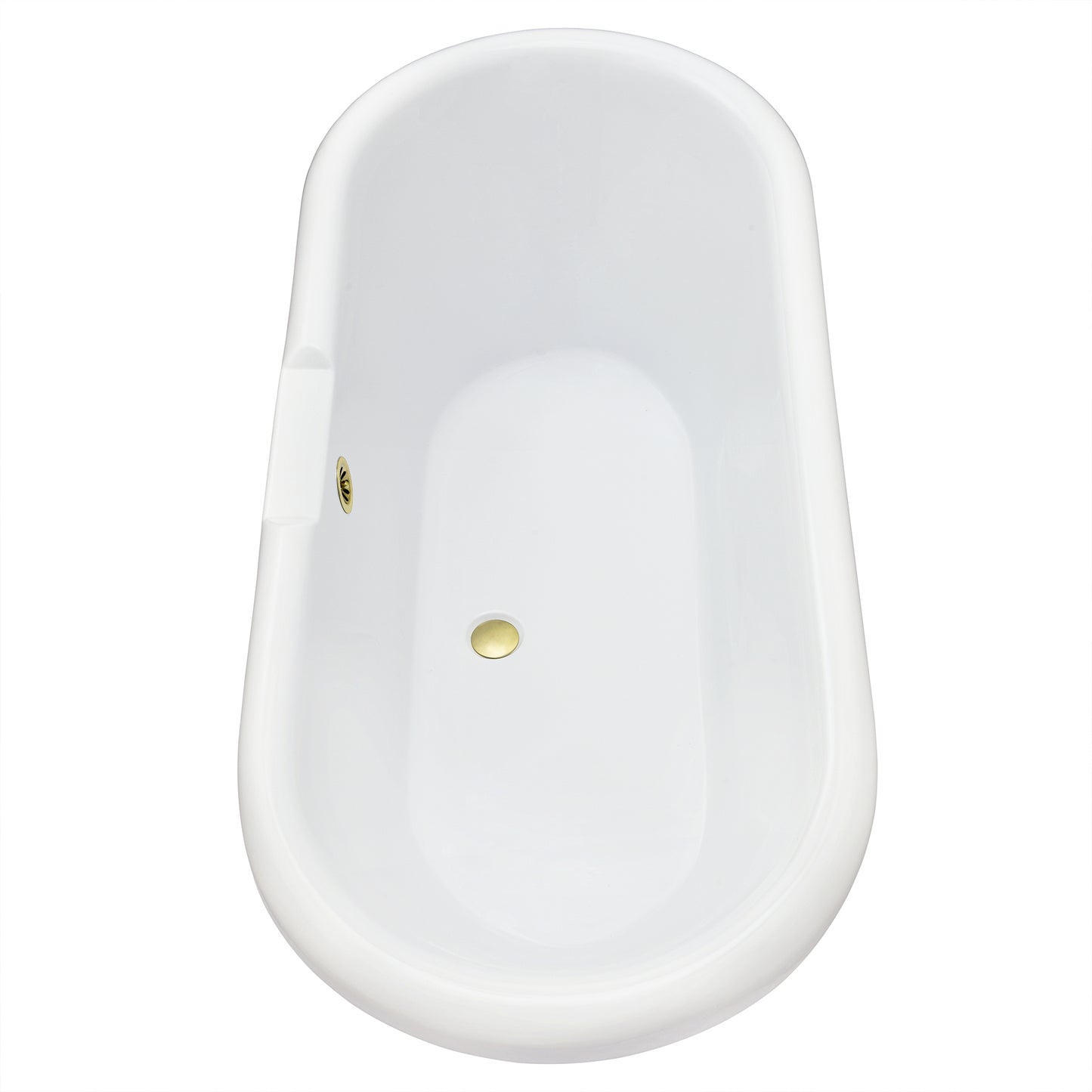 Gray Breathtaking Oval Clawfoot Bathtub by Altair