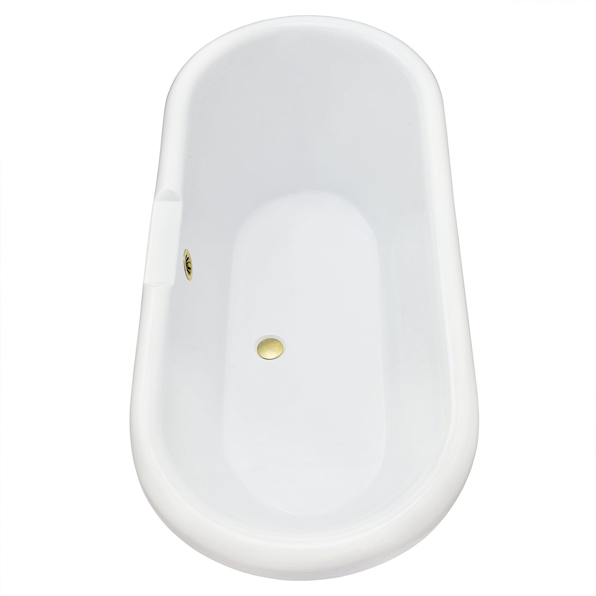 Gray Breathtaking Oval Clawfoot Bathtub by Altair
