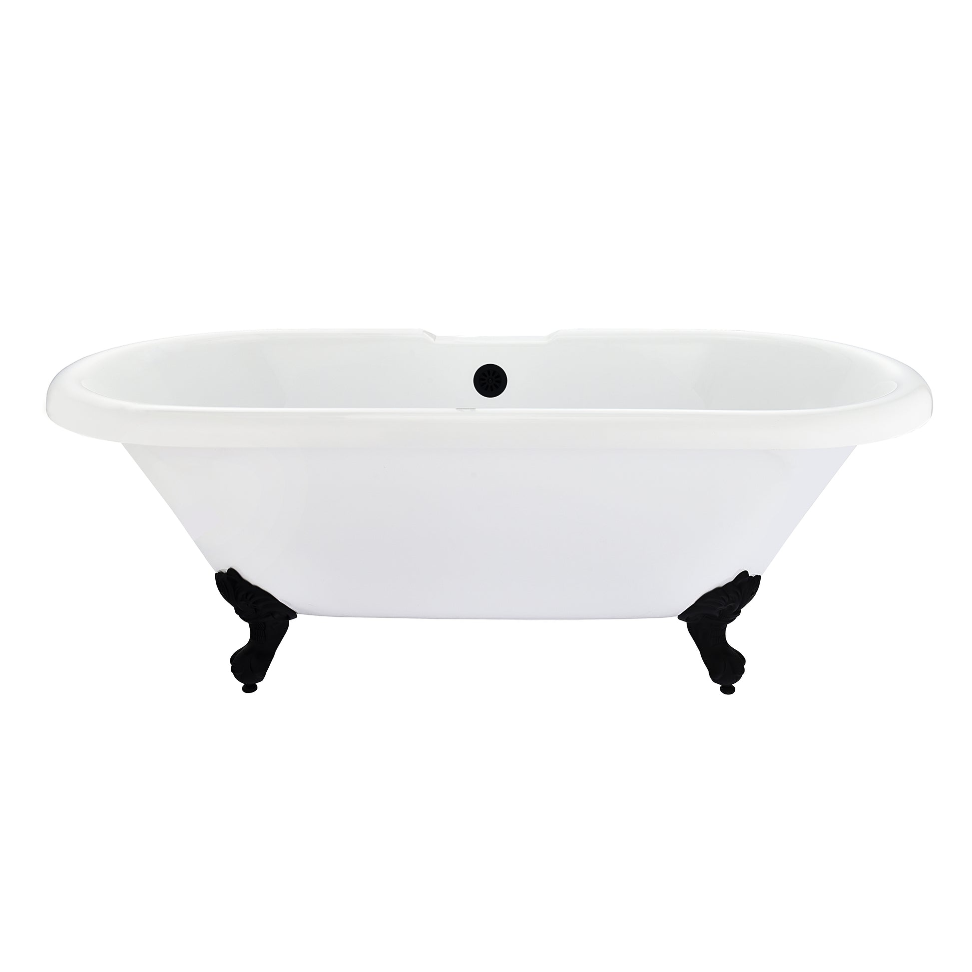Gray Breathtaking Oval Clawfoot Bathtub by Altair