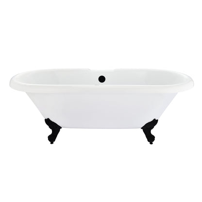 Gray Breathtaking Oval Clawfoot Bathtub by Altair