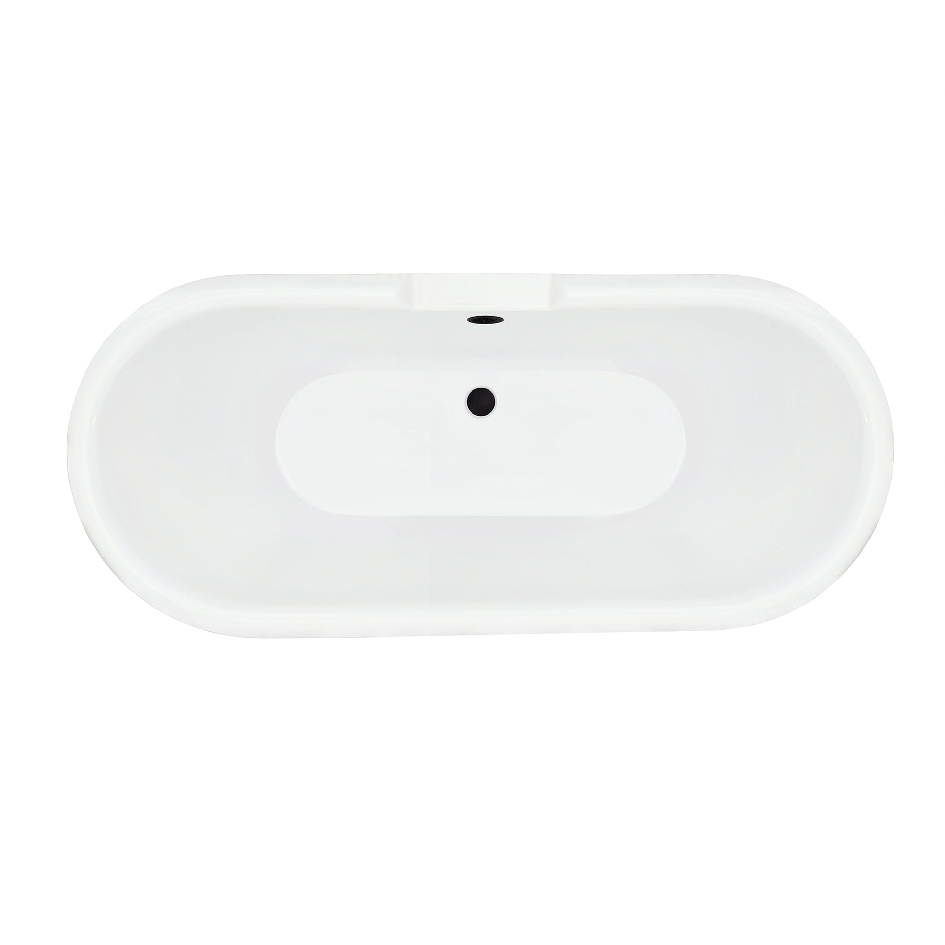 Gray Breathtaking Oval Clawfoot Bathtub by Altair