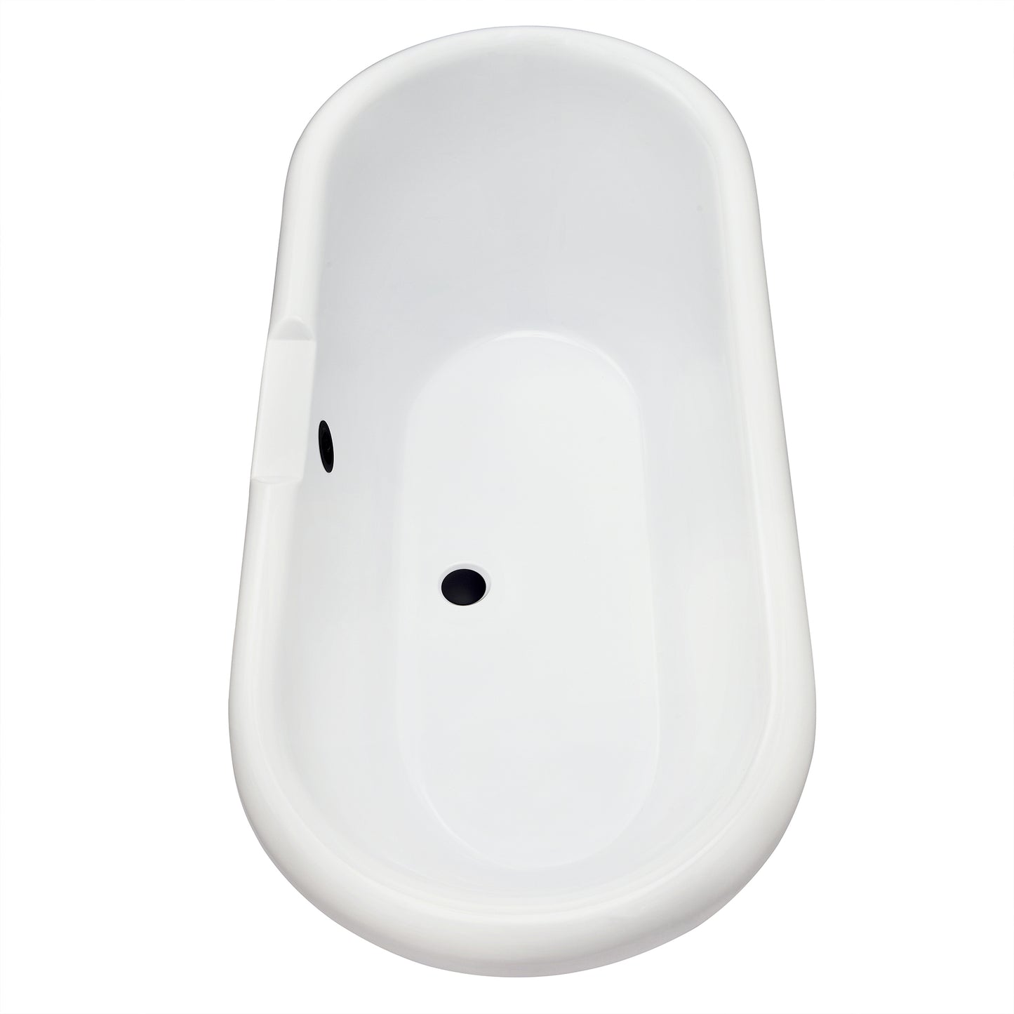 Gray Breathtaking Oval Clawfoot Bathtub by Altair
