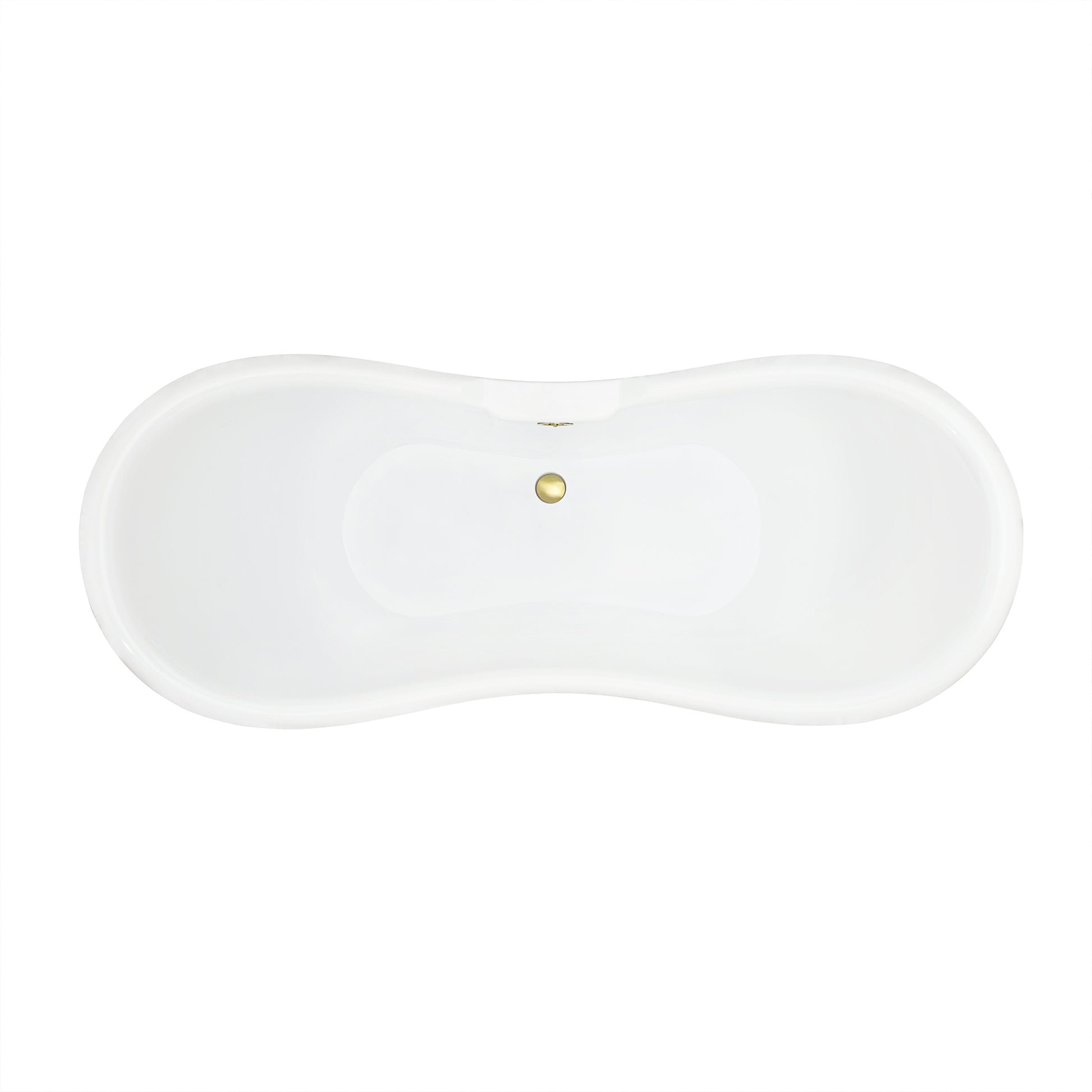 Black Double Slipper Clawfoot Bathtub by Altair