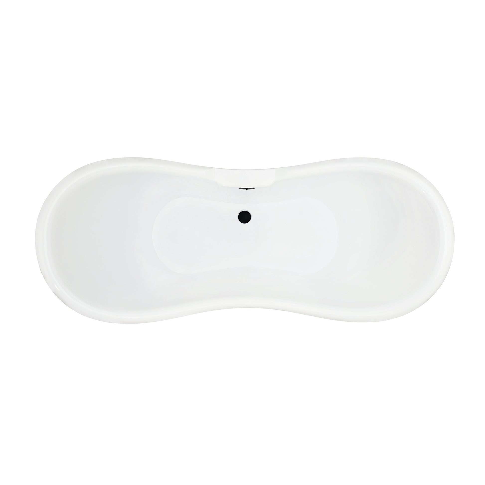 Black Double Slipper Clawfoot Bathtub by Altair