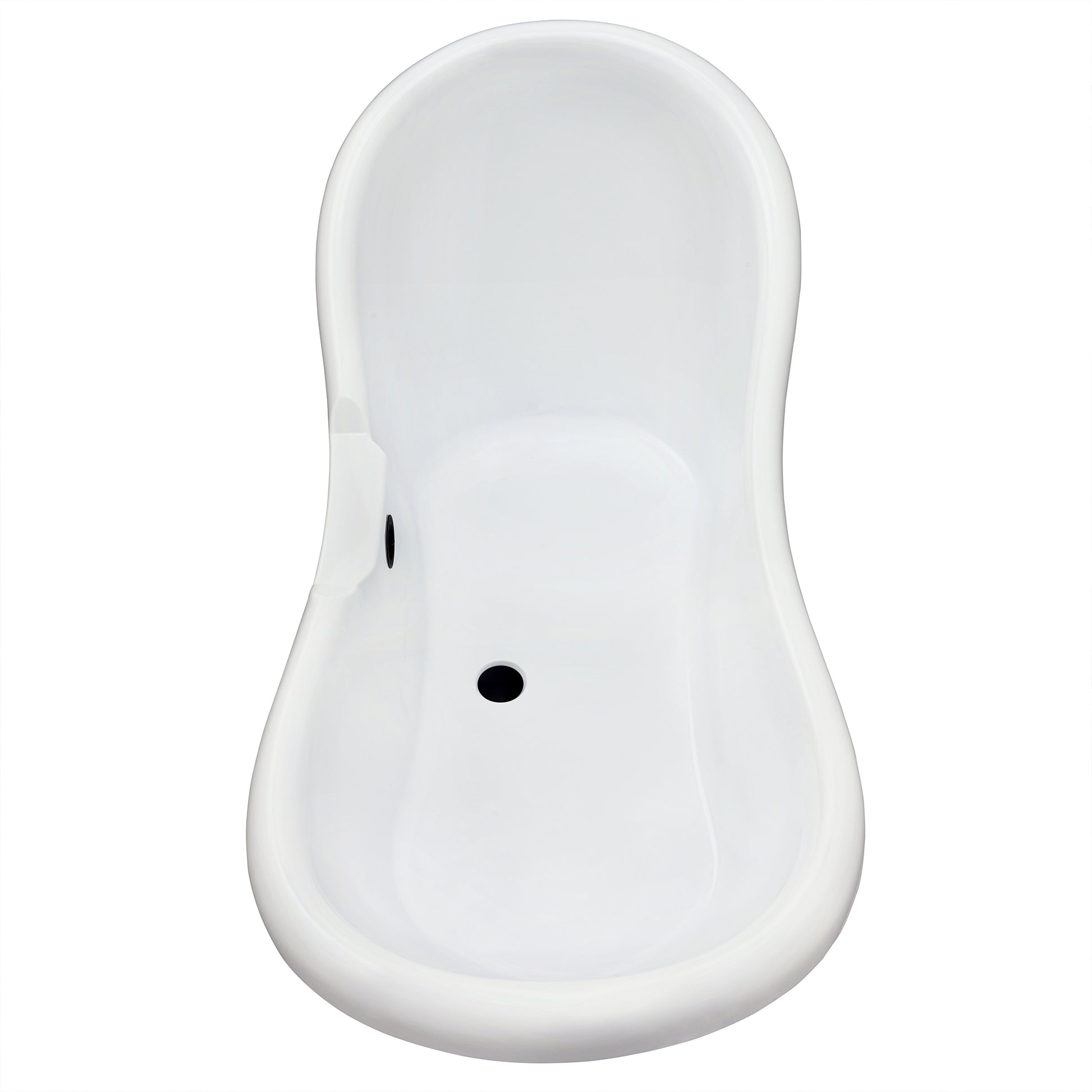 Black Double Slipper Clawfoot Bathtub by Altair
