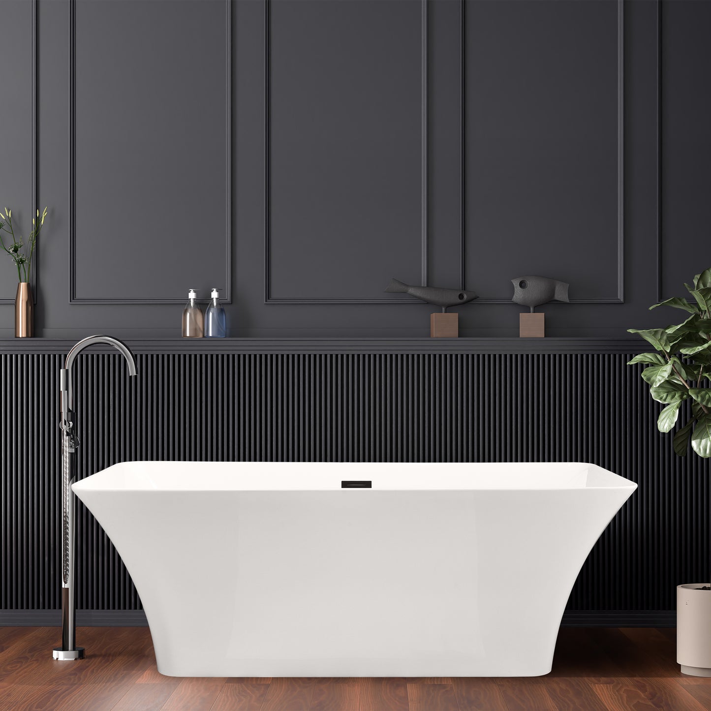Sink Deep into Luxury with Our Freestanding Soaking Bathtub by Altair