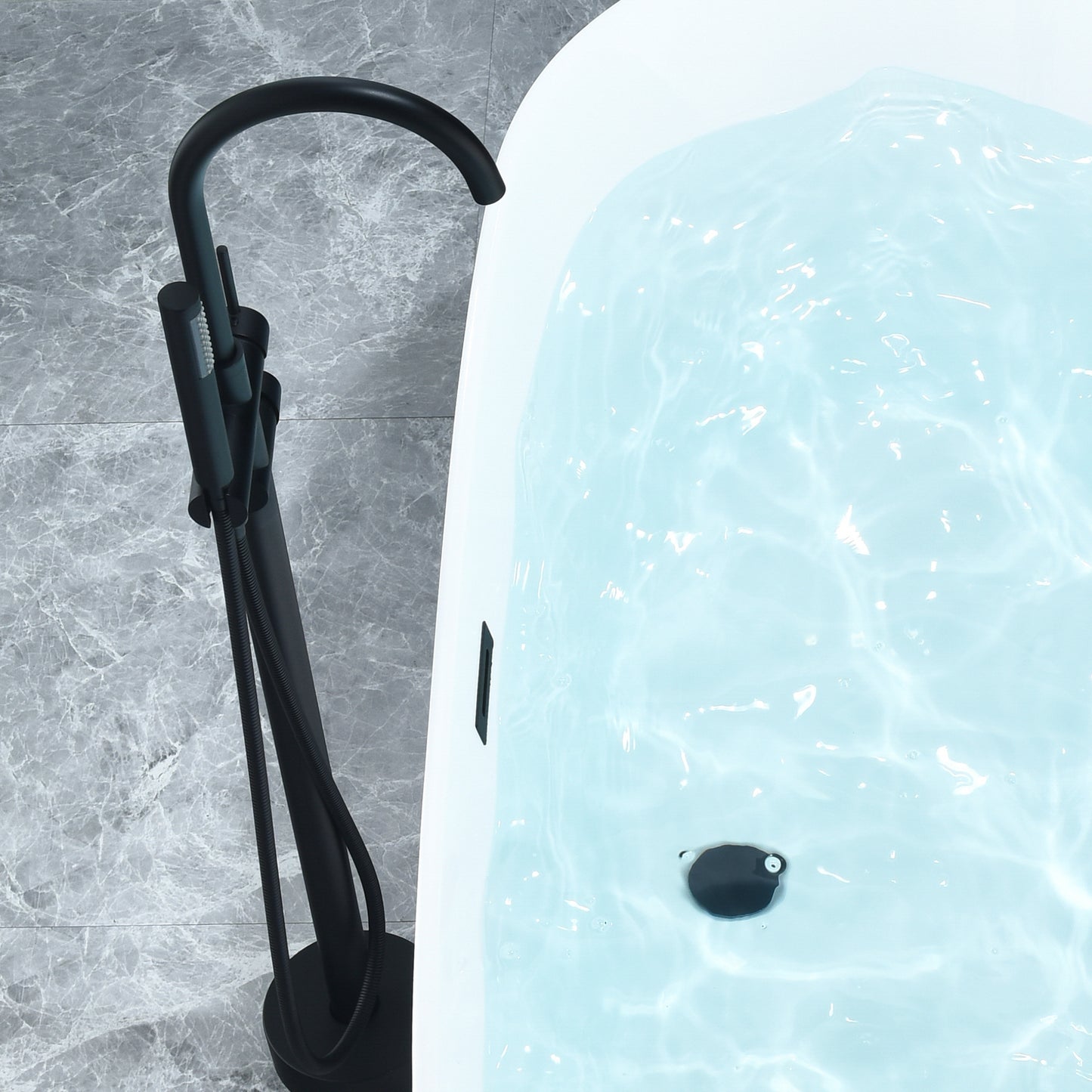 Sink Deep into Luxury with Our Freestanding Soaking Bathtub by Altair