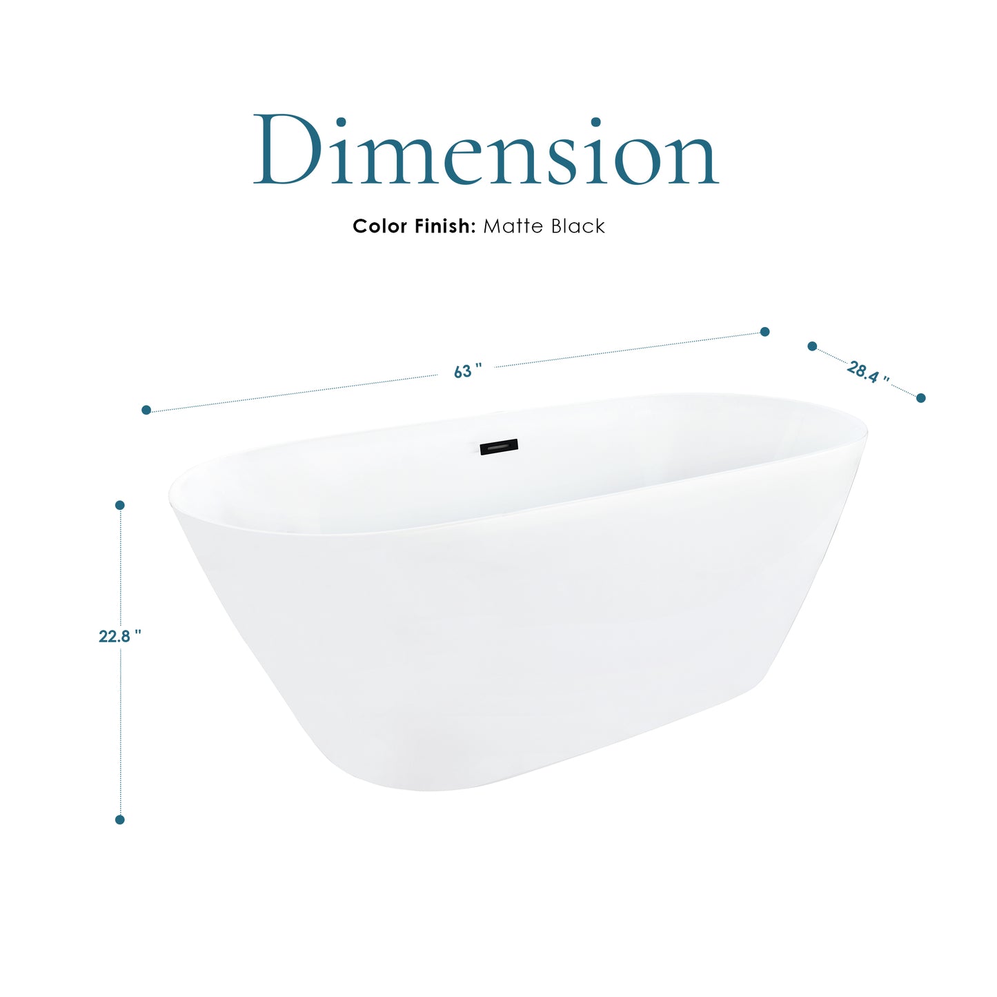 Sink Deep into Luxury with Our Freestanding Soaking Bathtub by Altair