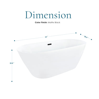 Sink Deep into Luxury with Our Freestanding Soaking Bathtub by Altair