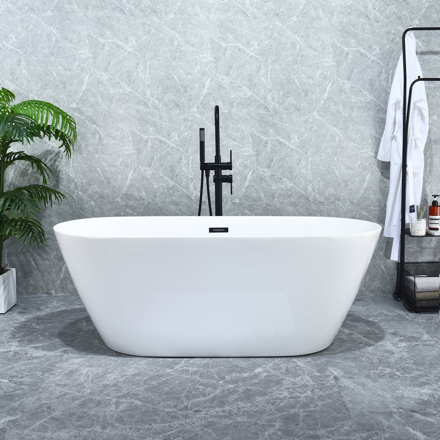 Sink Deep into Luxury with Our Freestanding Soaking Bathtub by Altair