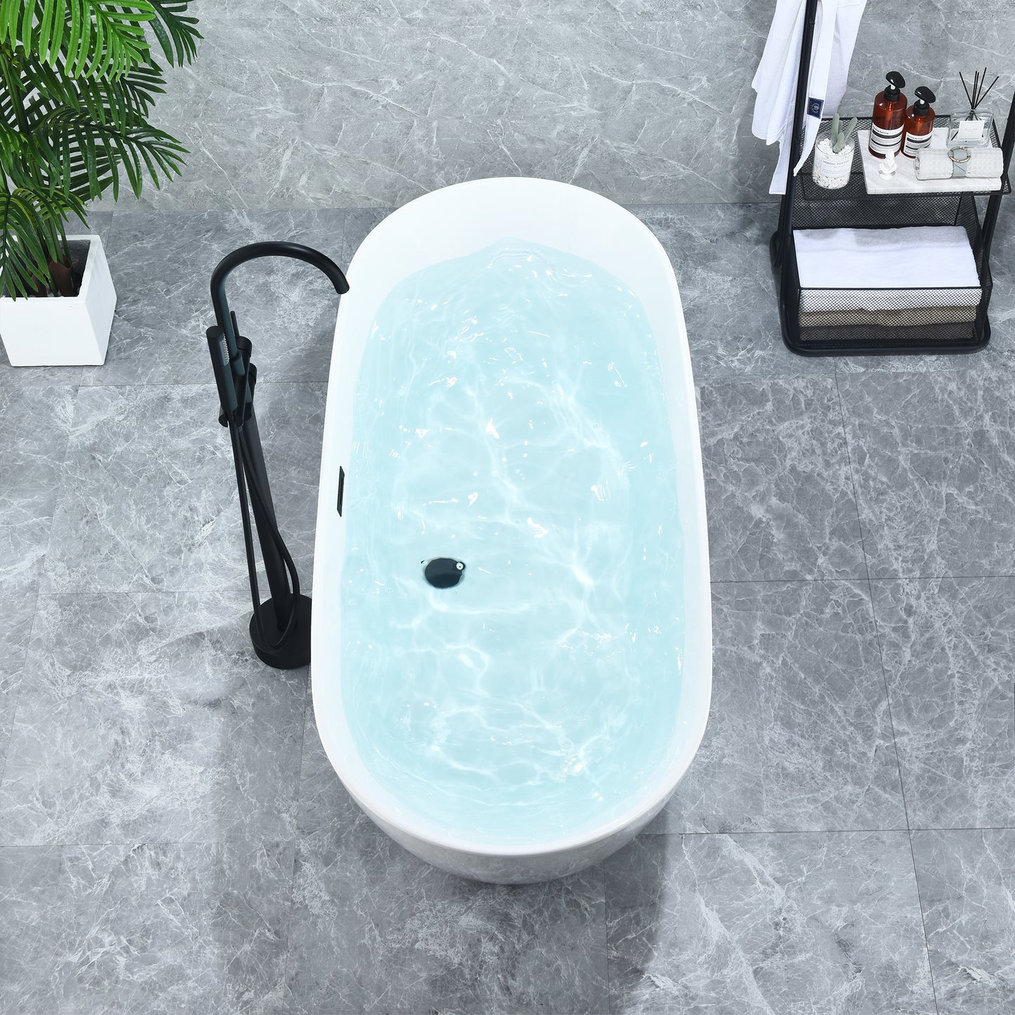Sink Deep into Luxury with Our Freestanding Soaking Bathtub by Altair