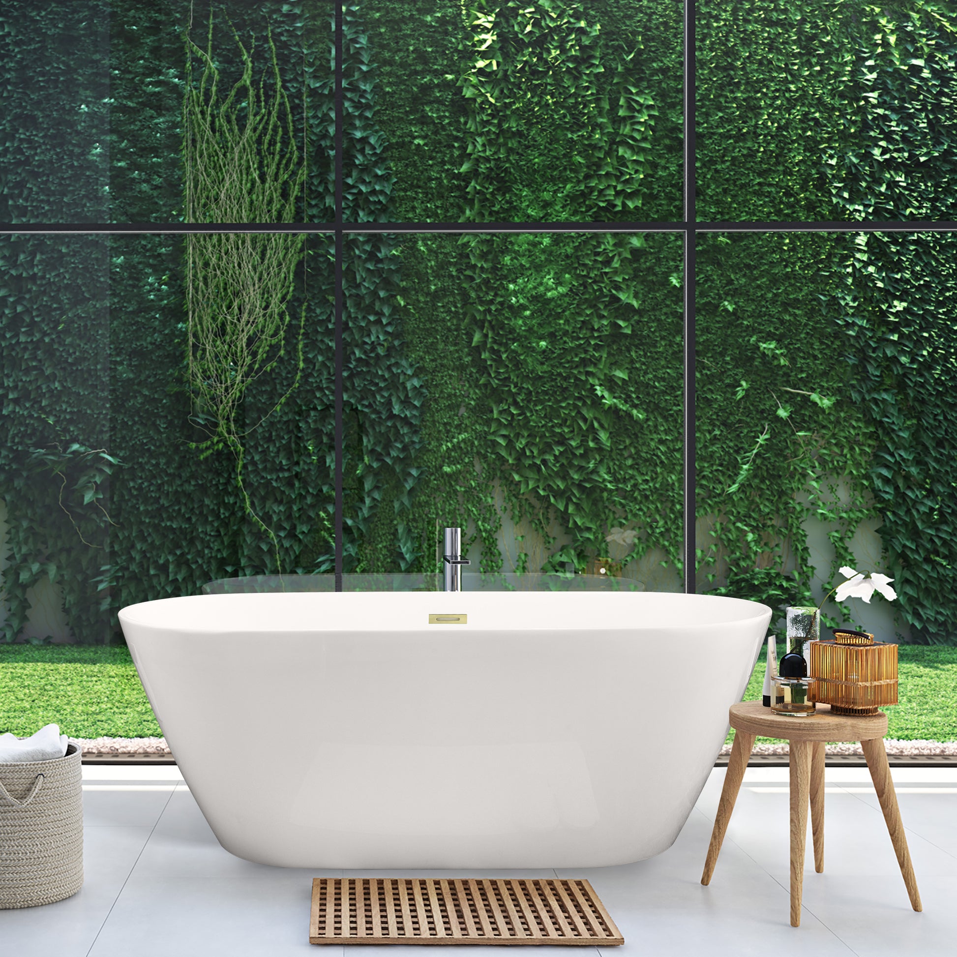 Sink Deep into Luxury with Our Freestanding Soaking Bathtub by Altair