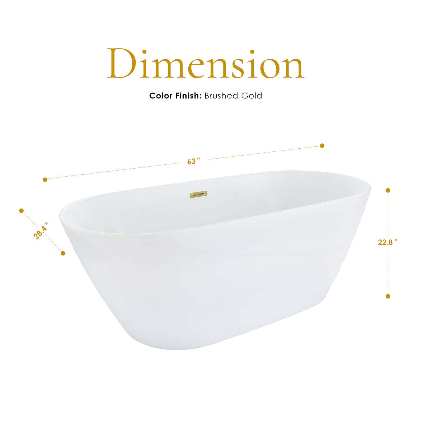 Sink Deep into Luxury with Our Freestanding Soaking Bathtub by Altair