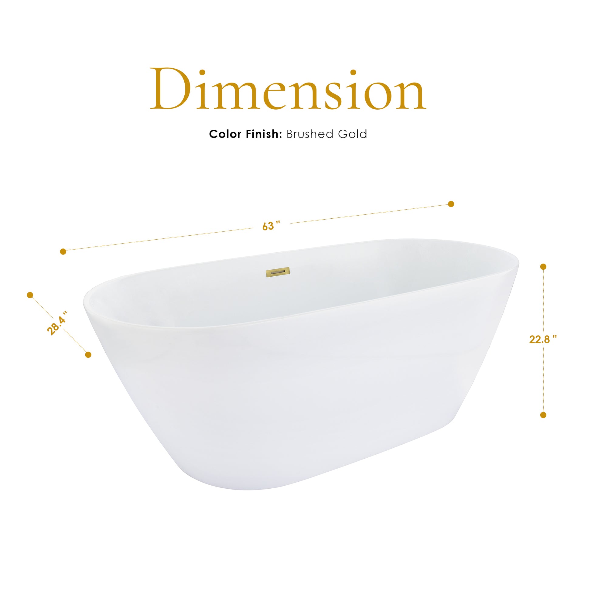 Sink Deep into Luxury with Our Freestanding Soaking Bathtub by Altair