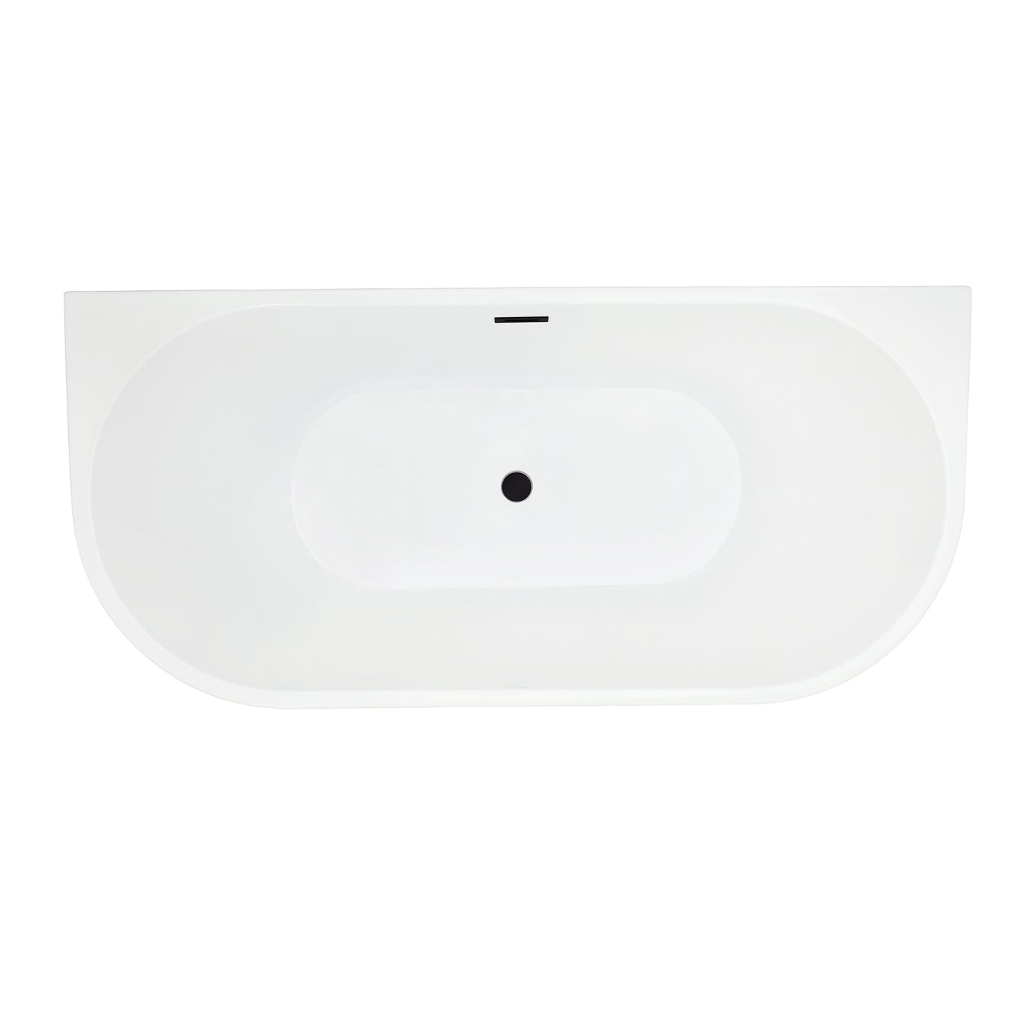Contemporary D-shaped, back-to-wall design by Altair