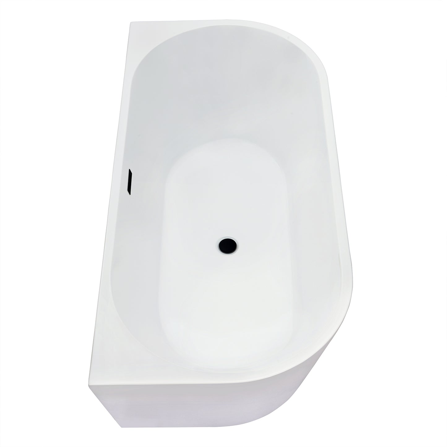 Contemporary D-shaped, back-to-wall design by Altair