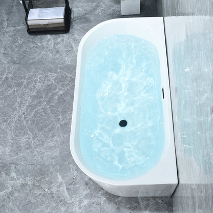 Contemporary D-shaped, back-to-wall design by Altair