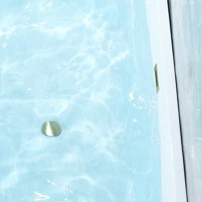 Contemporary D-shaped, back-to-wall design by Altair
