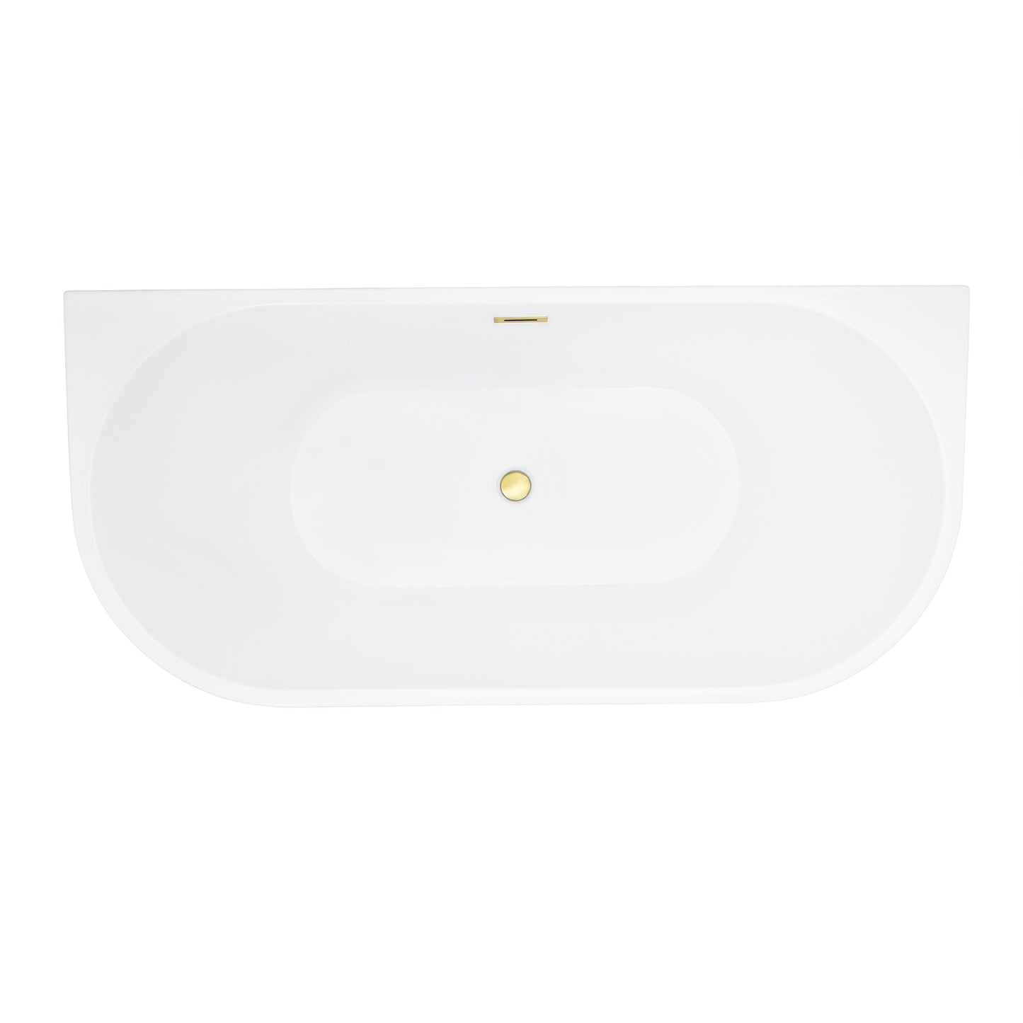 Contemporary D-shaped, back-to-wall design by Altair